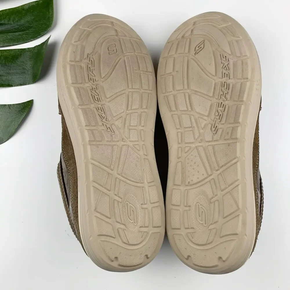 Skechers Landen Steller Loafers Casual Slip On Brown Comfort Shoes Men's 8